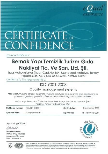 SERTİFİKALAR